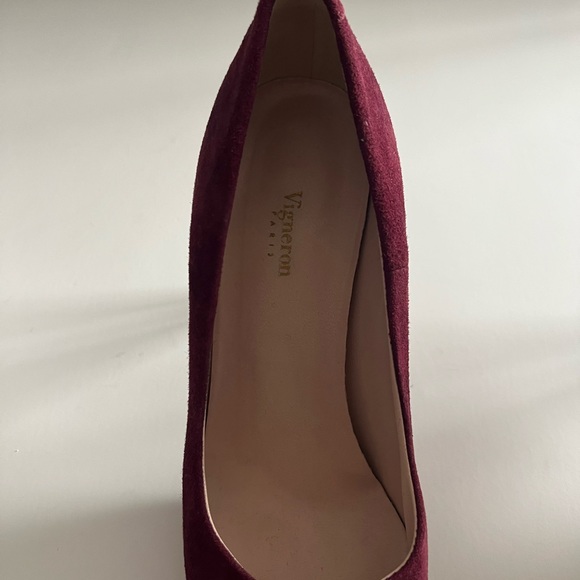 Suede Heels Pumps in Burgundy size 36 - Picture 9 of 10